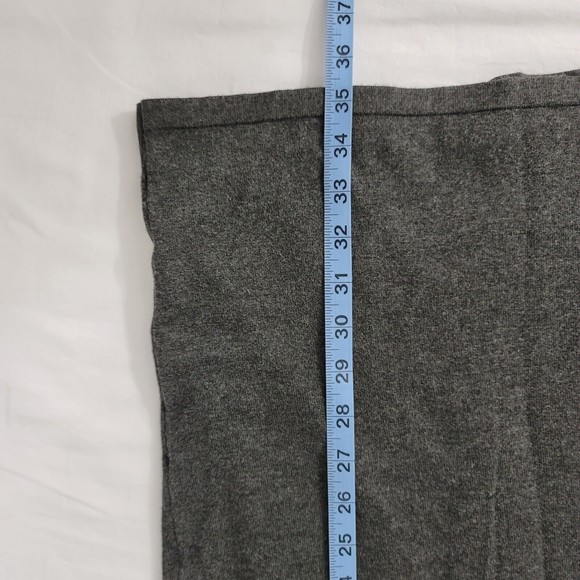 Calvin Klein Women's Buckle Faux-Wrap Sweater Dress Size Medium Fall Winter - Picture 5 of 7